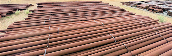 Used 3" W X 20' Long Steel Grinding Rods For 13'6" X 20' (4.1m X 6.1m) Rod Mill)